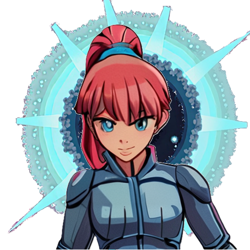 Captain Nova in front of a black hole, sci-fi suit, space background