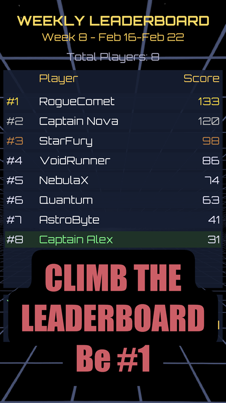 Nova's Escape: Match-3 Puzzle Leaderboard